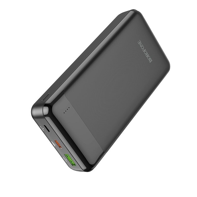 Išorinė baterija Power Bank Borofone BJ19A Type-C PD 20W+Quick Charge 3.0 20000mAh juoda 2 Išorinė baterija Power Bank Borofone BJ19A Type-C PD 20W+Quick Charge 3.0 20000mAh juoda 2