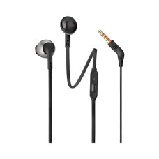 Laidinės ausinės JBL T205 In-Ear su 3.5 mm Mini Jack jungtimi – juodos