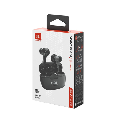 JBL Wave Beam belaidės in-ear ausinės Bluetooth 5.2 IP54 IPX2 – juodos 8