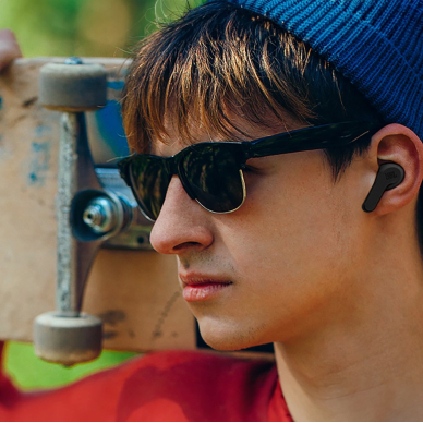 JBL Wave Beam belaidės in-ear ausinės Bluetooth 5.2 IP54 IPX2 – juodos 9