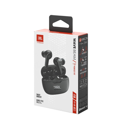 JBL Wave Beam belaidės in-ear ausinės Bluetooth 5.2 IP54 IPX2 – juodos 8