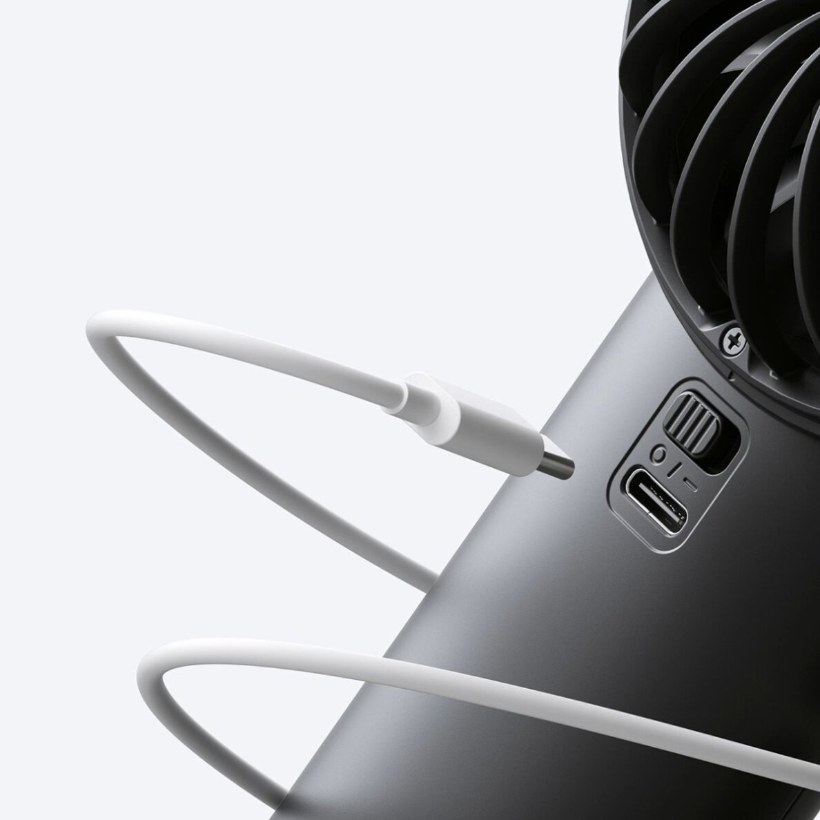 Rankinis ventiliatorius Jisulife Life4 3600mAh nešiojamas USB – juodas 8