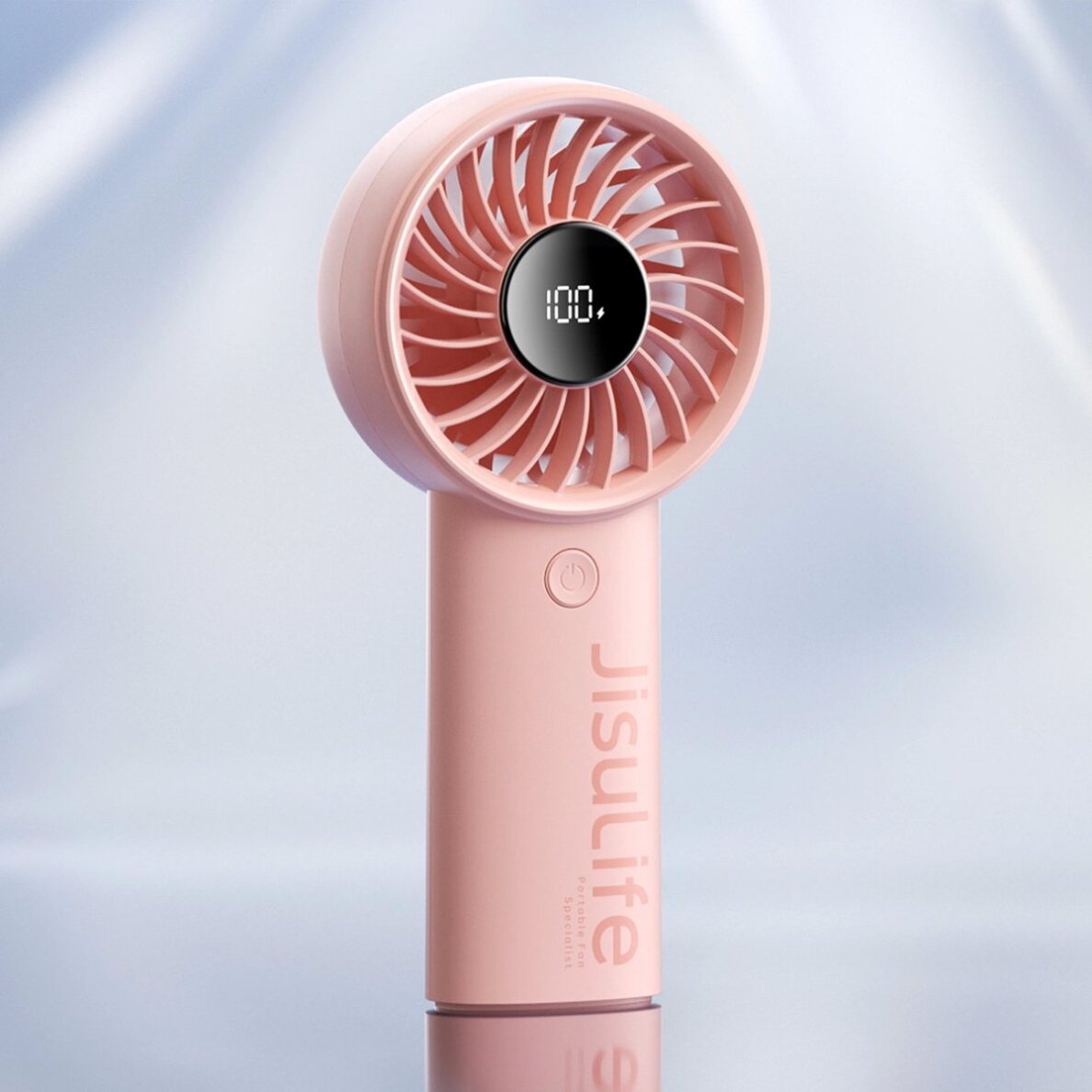 Rankinis ventiliatorius Jisulife Life4 5000mAh nešiojamas USB – rožinis 6 Rankinis ventiliatorius Jisulife Life4 5000mAh nešiojamas USB – rožinis 6