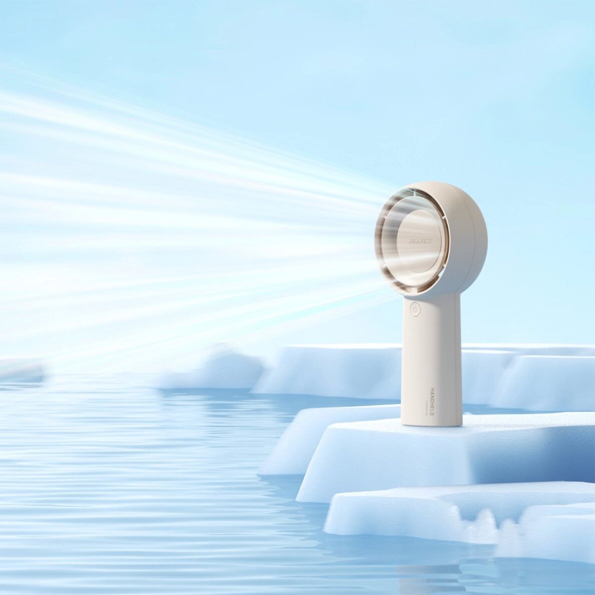 Rankinis ventiliatorius Jisulife Life5 Plus 4000mAh nešiojamas USB – smėlio spalvos 9 Rankinis ventiliatorius Jisulife Life5 Plus 4000mAh nešiojamas USB – smėlio spalvos 9