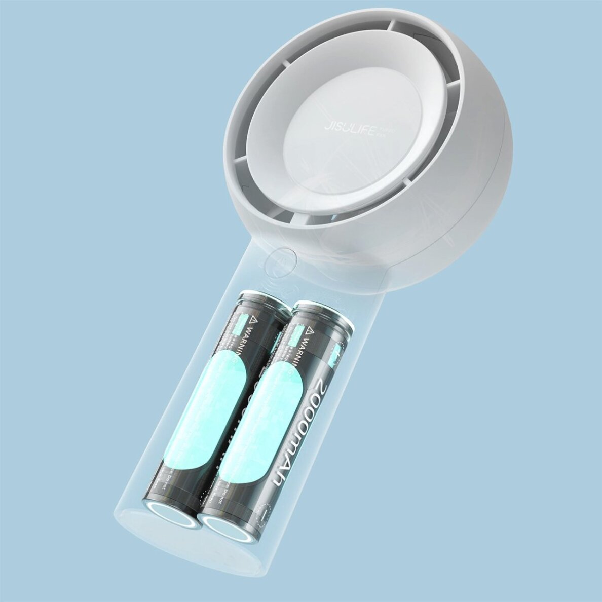 Rankinis ventiliatorius Jisulife Life5 Plus 4000mAh nešiojamas USB – baltas 11