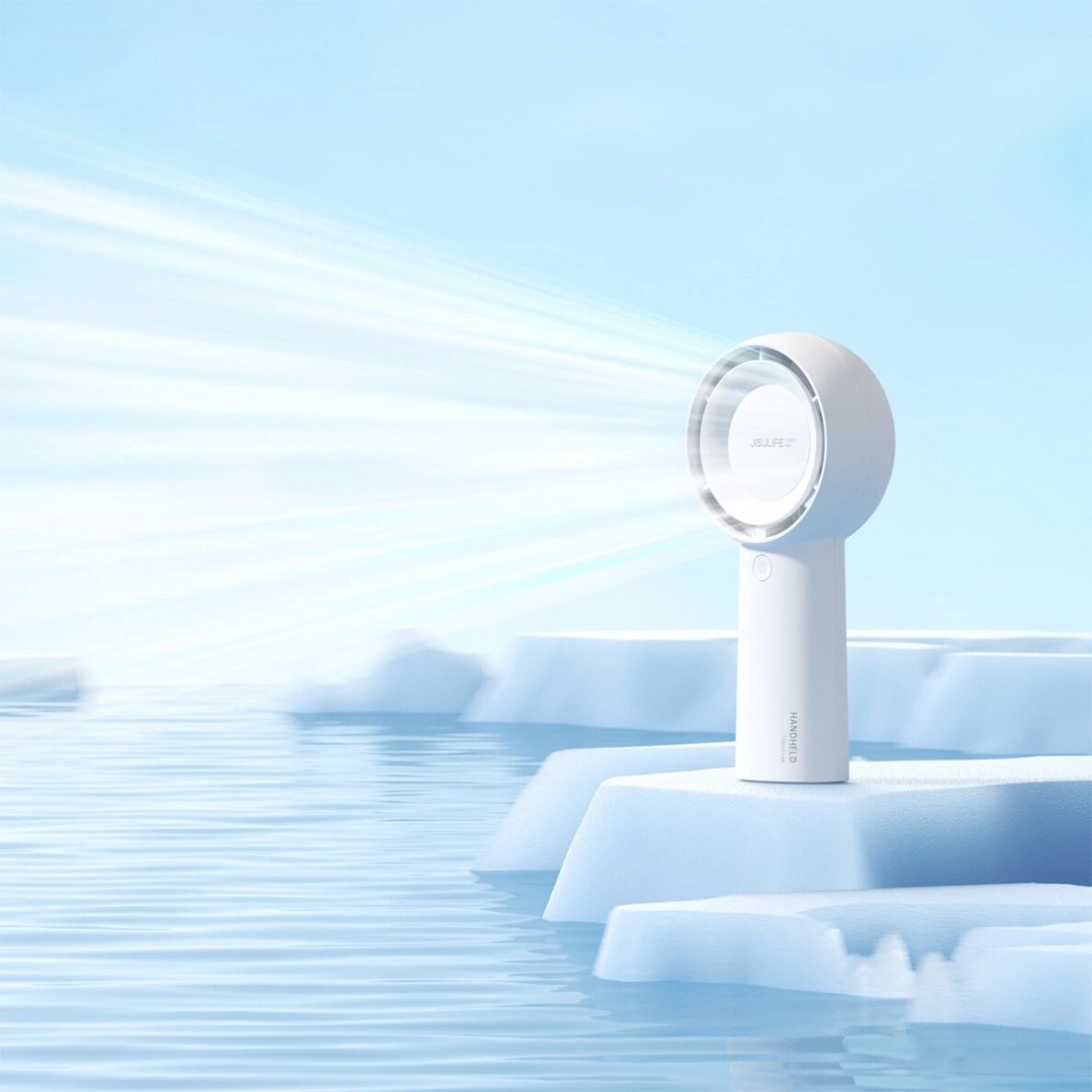 Rankinis ventiliatorius Jisulife Life5 Plus 4000mAh nešiojamas USB – baltas 7 Rankinis ventiliatorius Jisulife Life5 Plus 4000mAh nešiojamas USB – baltas 7