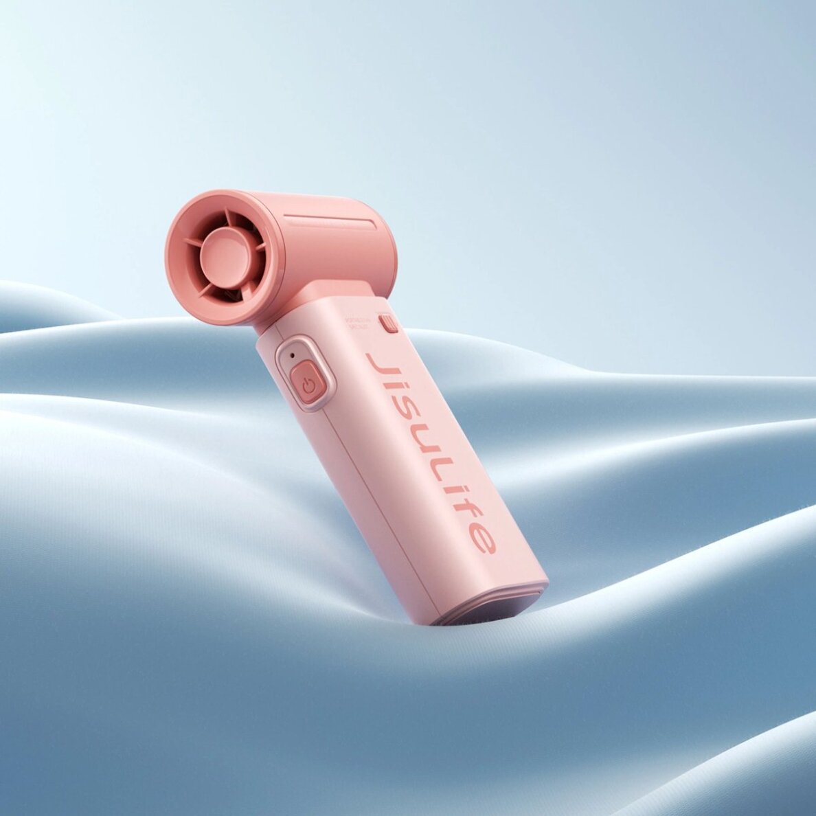 Rankinis ventiliatorius Jisulife Life9 3600mAh nešiojamas USB – rožinis 6