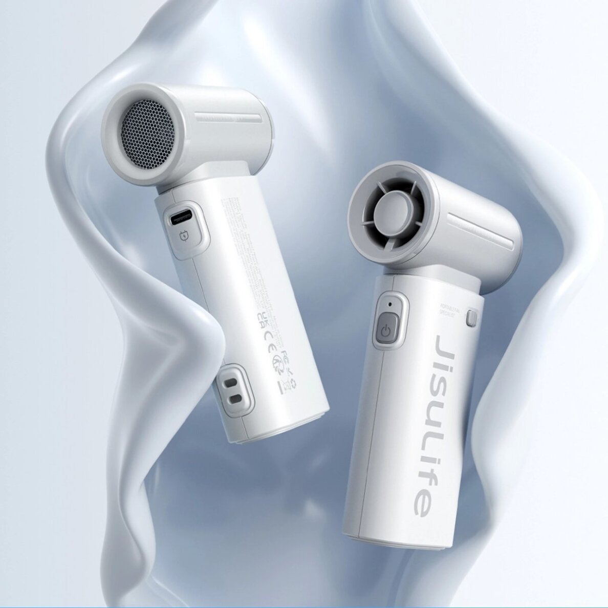 Rankinis ventiliatorius Jisulife Life9 5000mAh nešiojamas USB – pilkas 5 Rankinis ventiliatorius Jisulife Life9 5000mAh nešiojamas USB – pilkas 5