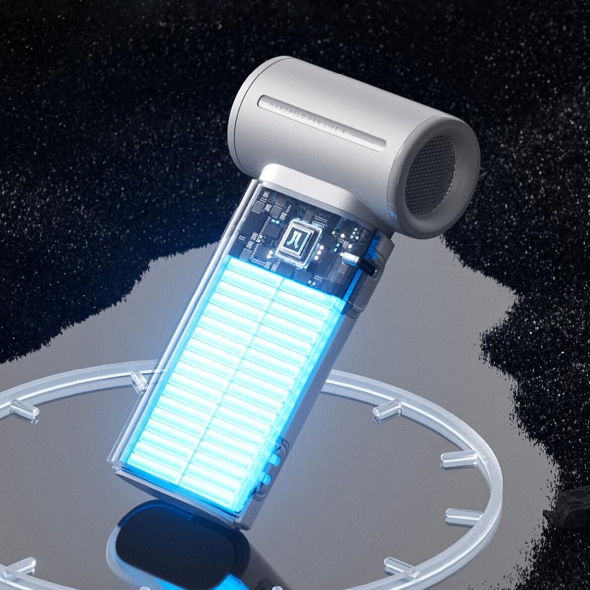 Rankinis ventiliatorius Jisulife Life9 5000mAh nešiojamas USB – pilkas 6 Rankinis ventiliatorius Jisulife Life9 5000mAh nešiojamas USB – pilkas 6