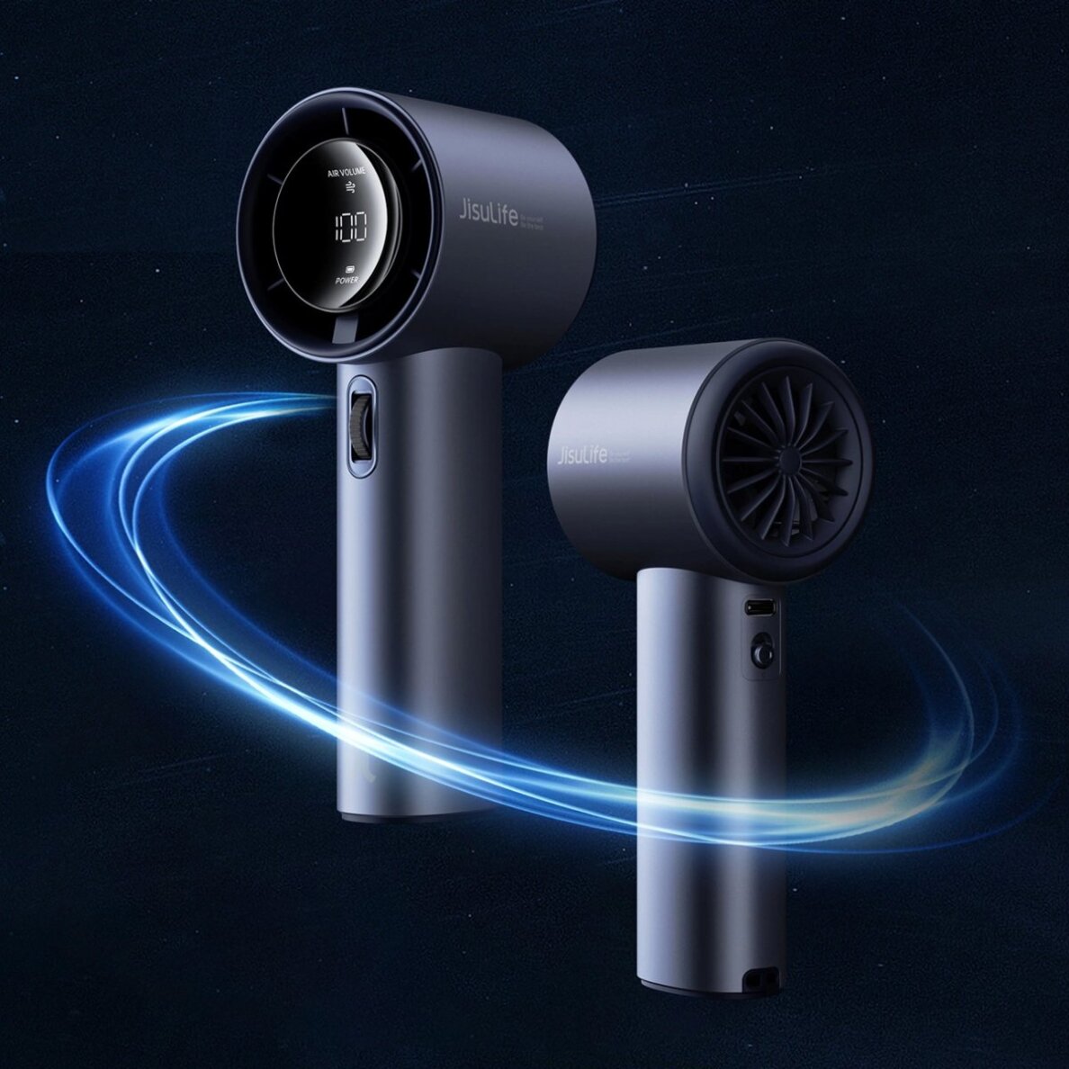 Rankinis ventiliatorius Jisulife Pro1 FA53 (ABS) nešiojamas USB – mėlynas 4