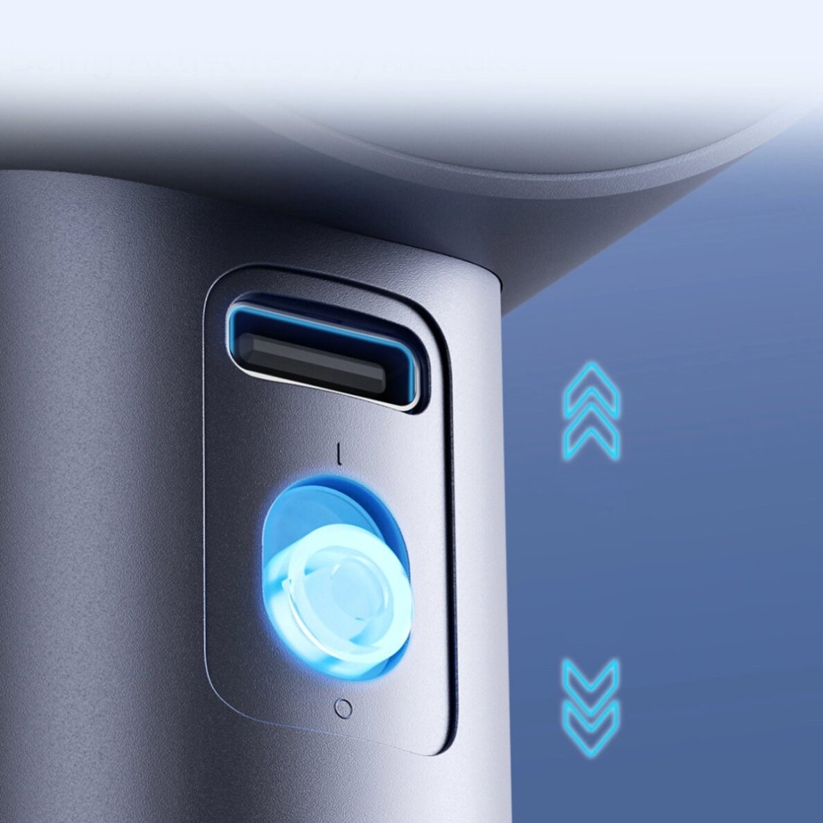 Rankinis ventiliatorius Jisulife Pro1 FA53 (ABS) nešiojamas USB – mėlynas 8