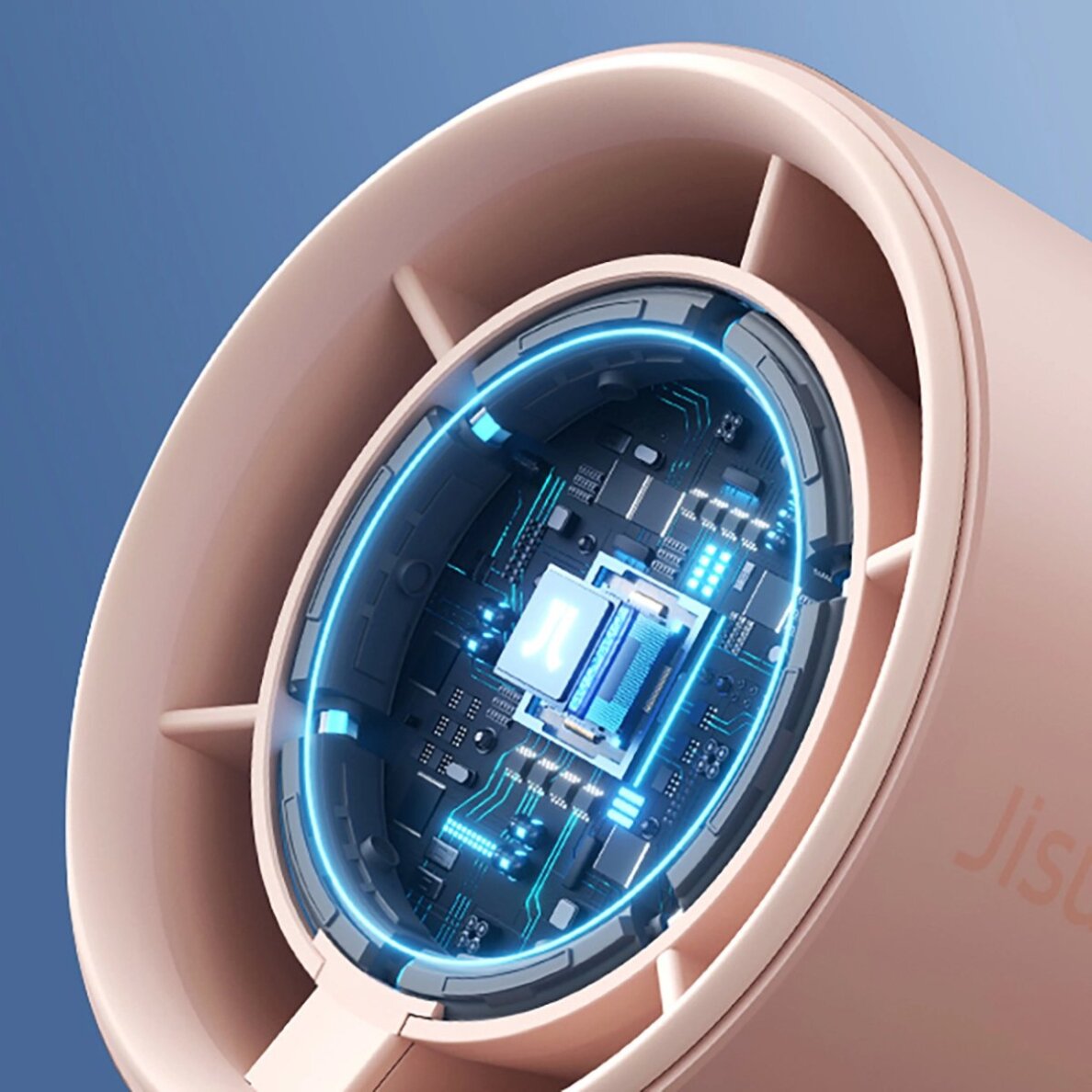 Rankinis ventiliatorius Jisulife Pro1 FA53 (ABS) nešiojamas USB – rožinis 5