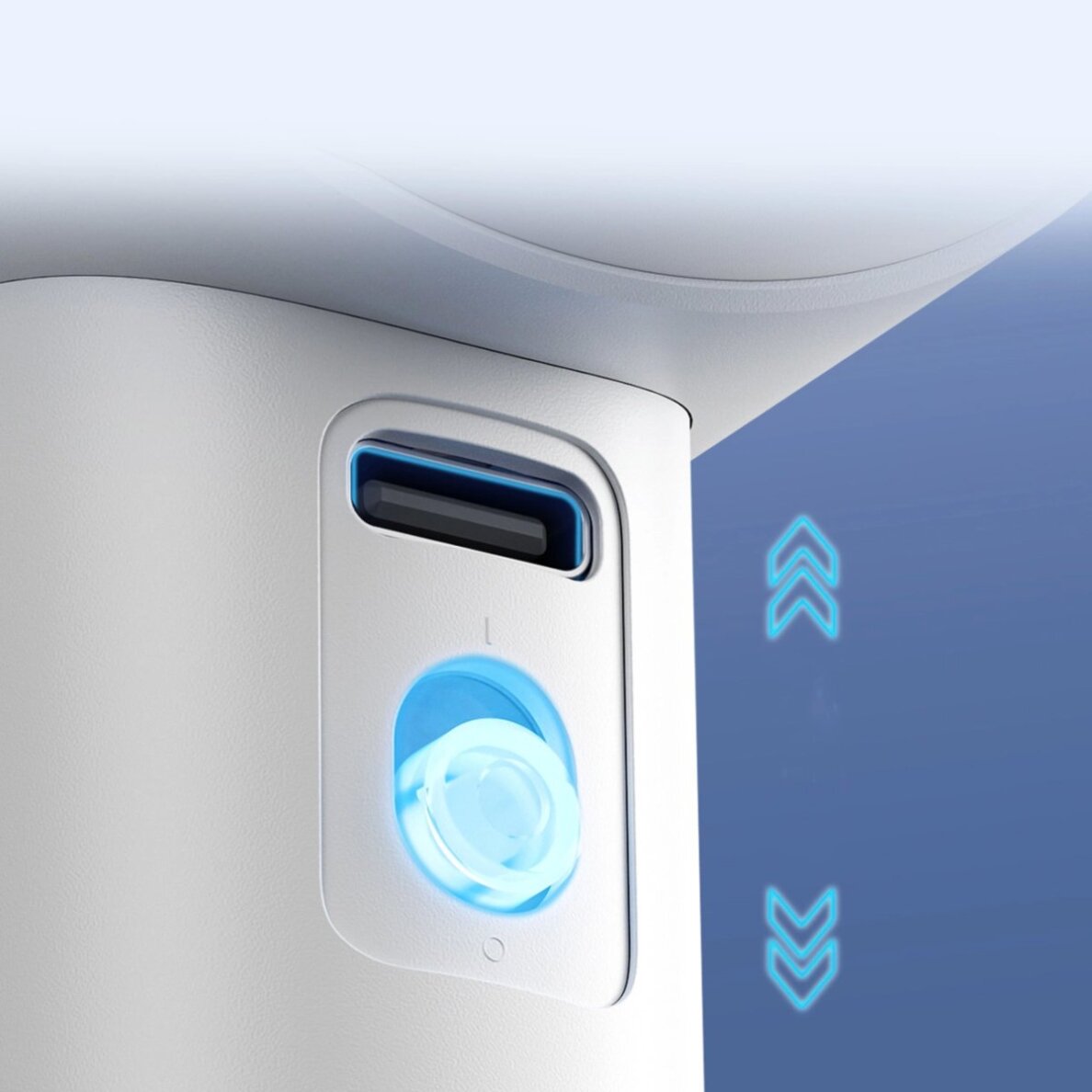 Rankinis ventiliatorius Jisulife Pro1 FA53 (ABS) nešiojamas USB – baltas 7