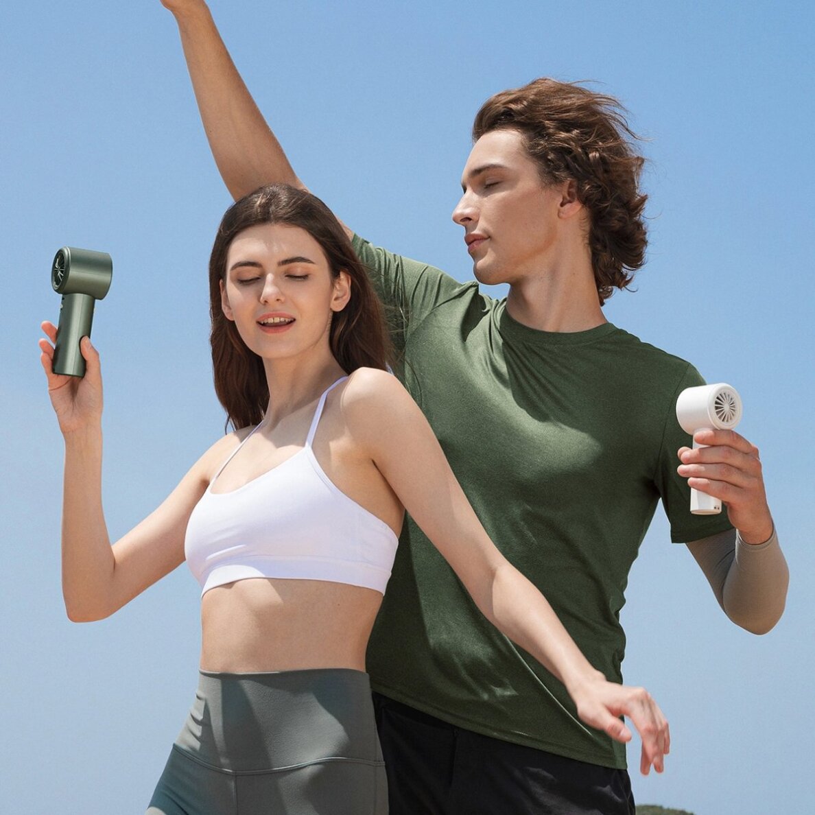 Rankinis ventiliatorius Jisulife Pro1 FA53 (ABS) nešiojamas USB – baltas 9