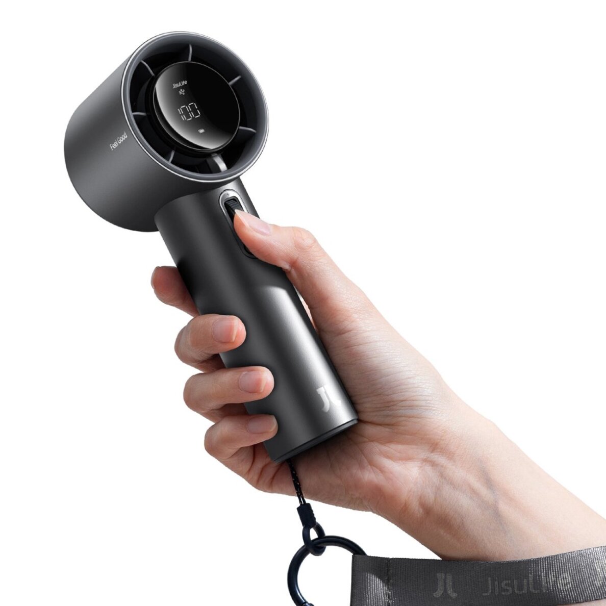 Rankinis ventiliatorius Jisulife Pro1 S FA53PRO nešiojamas USB – tamsiai pilkas 3 Rankinis ventiliatorius Jisulife Pro1 S FA53PRO nešiojamas USB – tamsiai pilkas 3