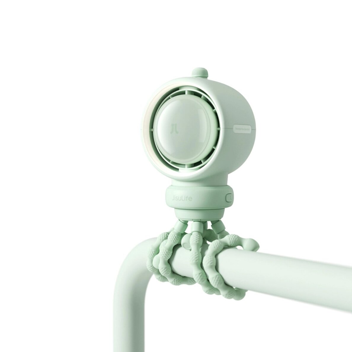 Ventiliatorius Jisulife Life2S 5000mAh su lankščiomis kojelėmis – stalui, vežimėliui, su filtru – žalias 7