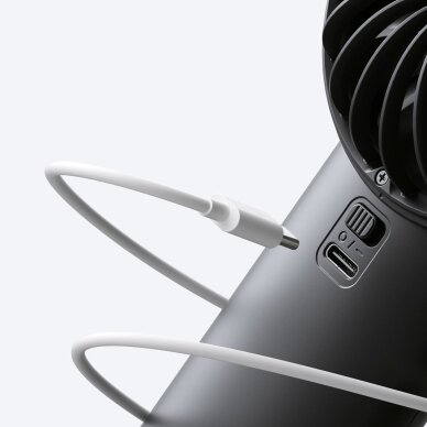 Rankinis ventiliatorius Jisulife Life4 5000mAh nešiojamas USB – juodas 9