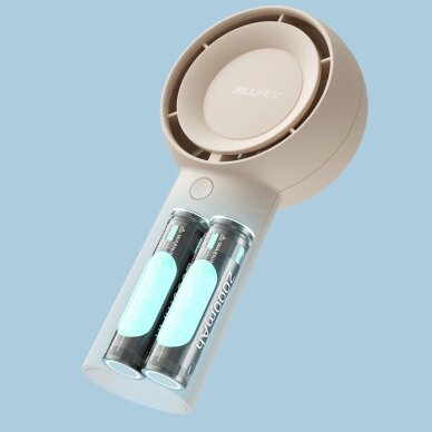 Rankinis ventiliatorius Jisulife Life5 Plus 4000mAh nešiojamas USB – smėlio spalvos 10