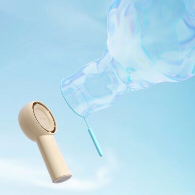 Rankinis ventiliatorius Jisulife Life5 Plus 4000mAh nešiojamas USB – smėlio spalvos 5