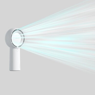 Rankinis ventiliatorius Jisulife Life5 Plus 4000mAh nešiojamas USB – baltas 5