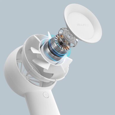 Rankinis ventiliatorius Jisulife Life5 Plus 4000mAh nešiojamas USB – baltas 8