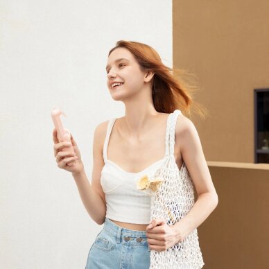 Rankinis ventiliatorius Jisulife Life8 Plus nešiojamas USB su Power Bank funkcija 4500mAh ir žibintuvėliu – rožinis 5 Rankinis ventiliatorius Jisulife Life8 Plus nešiojamas USB su Power Bank funkcija 4500mAh ir žibintuvėliu – rožinis 5