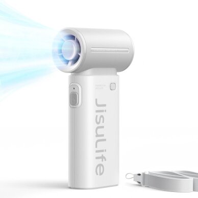 Rankinis ventiliatorius Jisulife Life9 3600mAh nešiojamas USB – pilkas 1