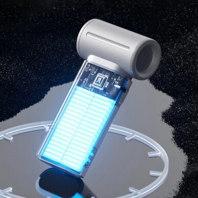 Rankinis ventiliatorius Jisulife Life9 3600mAh nešiojamas USB – pilkas 2