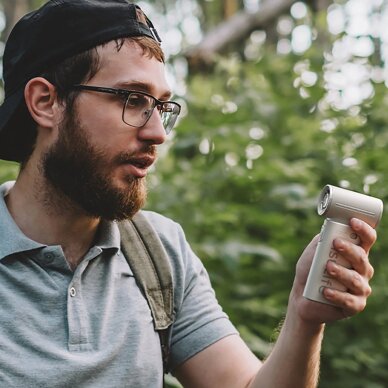 Rankinis ventiliatorius Jisulife Life9 5000mAh nešiojamas USB – pilkas 9