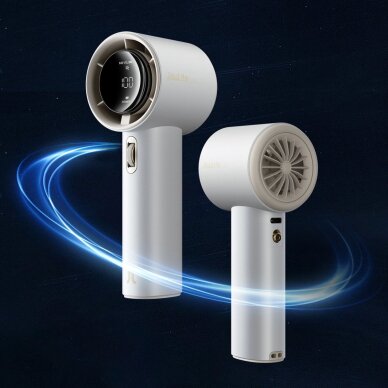 Rankinis ventiliatorius Jisulife Pro1 FA53 (ABS) nešiojamas USB – baltas 4