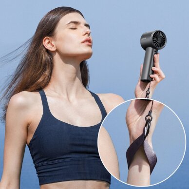 Rankinis ventiliatorius Jisulife Pro1 S FA53PRO nešiojamas USB – tamsiai pilkas 9 Rankinis ventiliatorius Jisulife Pro1 S FA53PRO nešiojamas USB – tamsiai pilkas 9