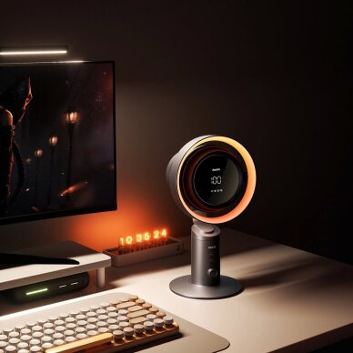 Stalinis ventiliatorius Jisulife Pro3 10000mAh Turbo su filtru – tamsiai pilkas 13 Stalinis ventiliatorius Jisulife Pro3 10000mAh Turbo su filtru – tamsiai pilkas 13