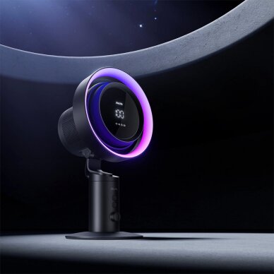 Stalinis ventiliatorius Jisulife Pro3 10000mAh Turbo su filtru – tamsiai pilkas 16