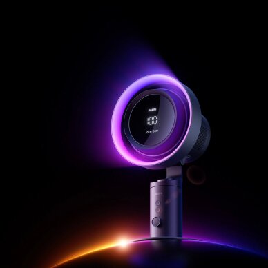 Stalinis ventiliatorius Jisulife Pro3 10000mAh Turbo su filtru – tamsiai pilkas 6