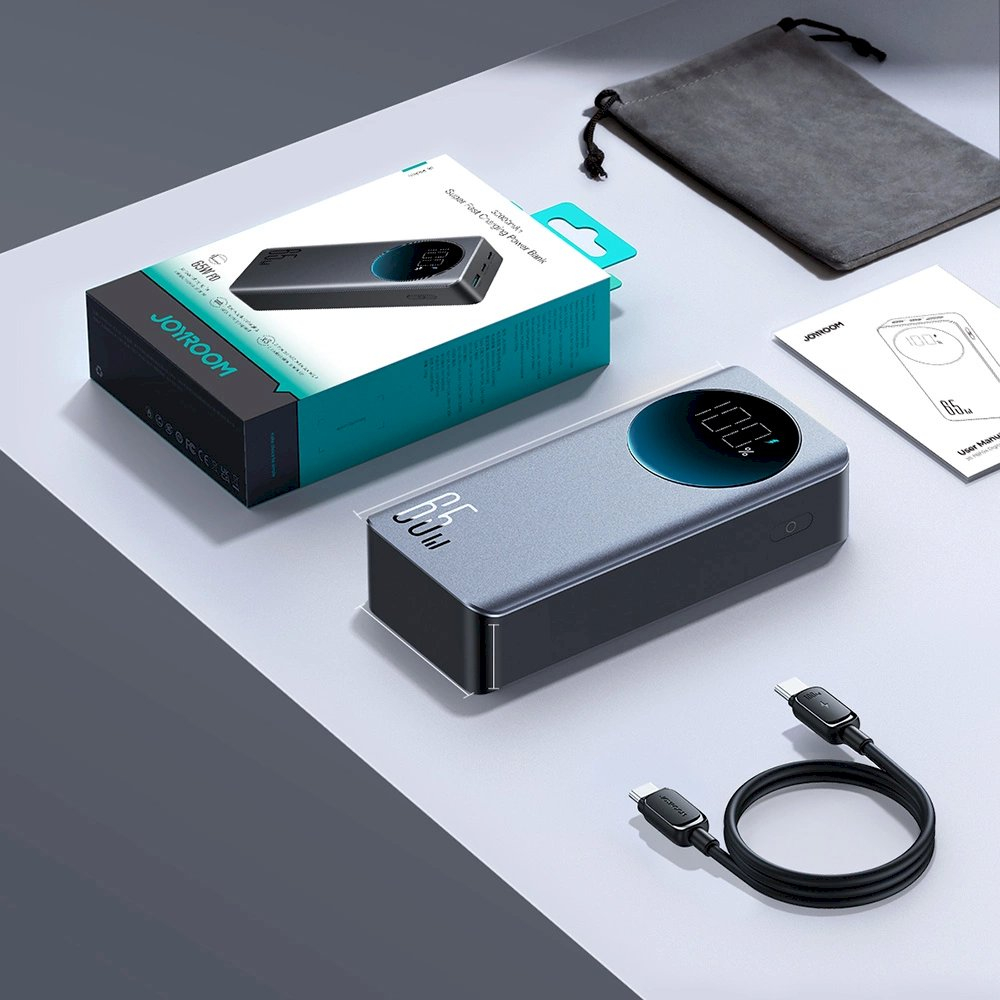 Joyroom 30000mAh 65W power bankdigital display (JR-PBF05) - Juodas 14 Joyroom 30000mAh 65W power bankdigital display (JR-PBF05) - Juodas 14