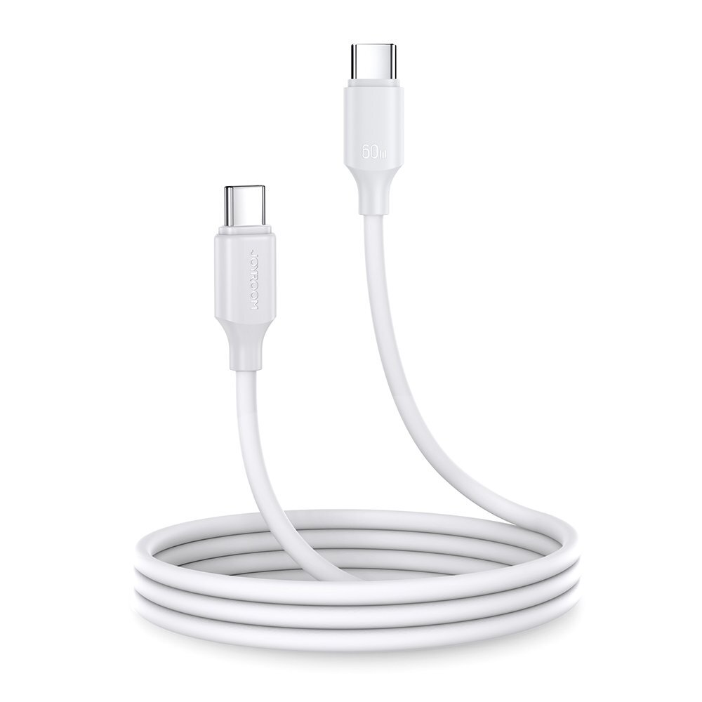 Joyroom cable USB-C - USB-C 480Mb / s 60W 1m white (S-CC060A9) Joyroom cable USB-C - USB-C 480Mb / s 60W 1m white (S-CC060A9)