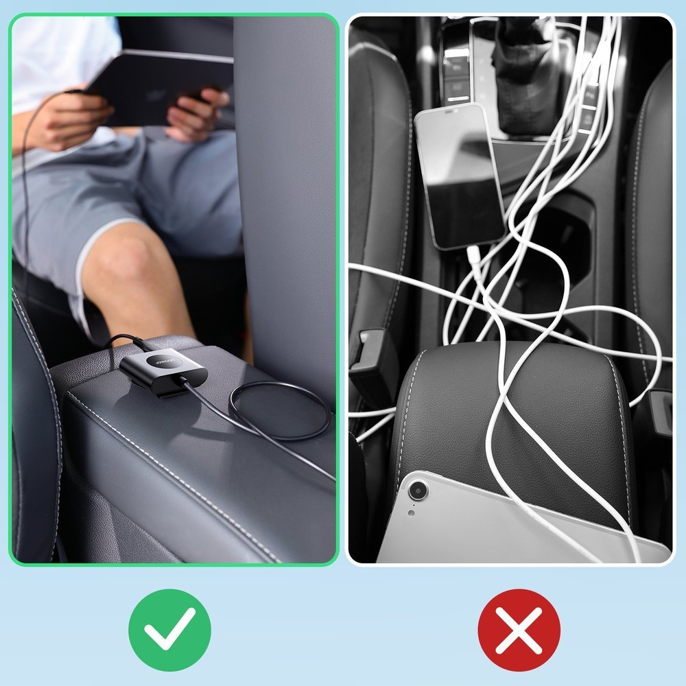 Automobilinis Įkroviklis Joyroom car charger 2xPD + 2xQC3.0 75W 1,5m Juodas (JR-CL05) 10 Automobilinis Įkroviklis Joyroom car charger 2xPD + 2xQC3.0 75W 1,5m Juodas (JR-CL05) 10