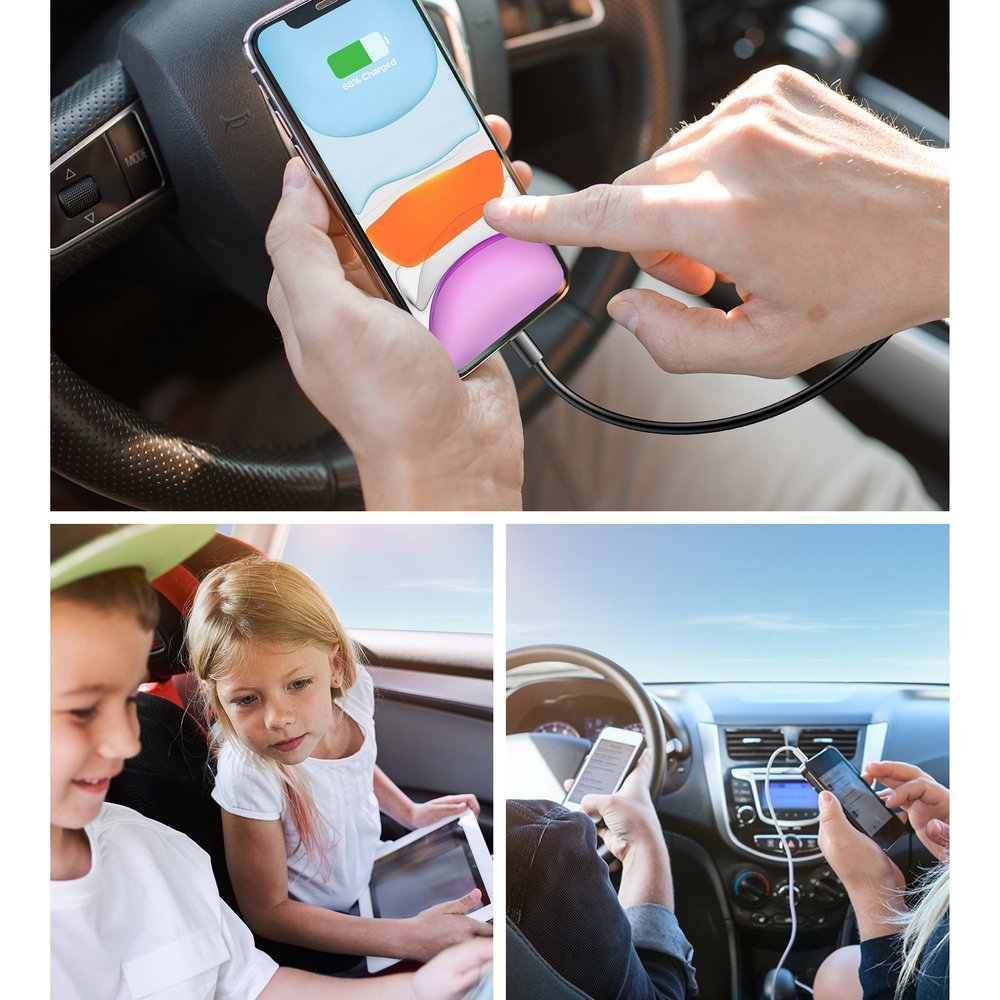 Automobilinis Įkroviklis Joyroom car charger 2xPD + 2xQC3.0 75W 1,5m Juodas (JR-CL05) 11 Automobilinis Įkroviklis Joyroom car charger 2xPD + 2xQC3.0 75W 1,5m Juodas (JR-CL05) 11