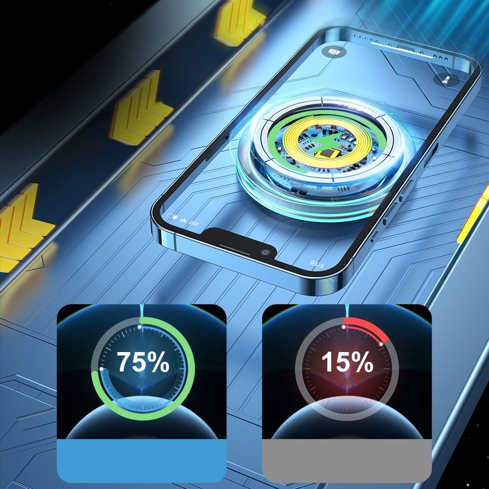 Laikiklis Joyroom Car Holder Qi Wireless Induction Charger 15W (MagSafe) Sidabrinis (JR-ZS291) 11 Laikiklis Joyroom Car Holder Qi Wireless Induction Charger 15W (MagSafe) Sidabrinis (JR-ZS291) 11