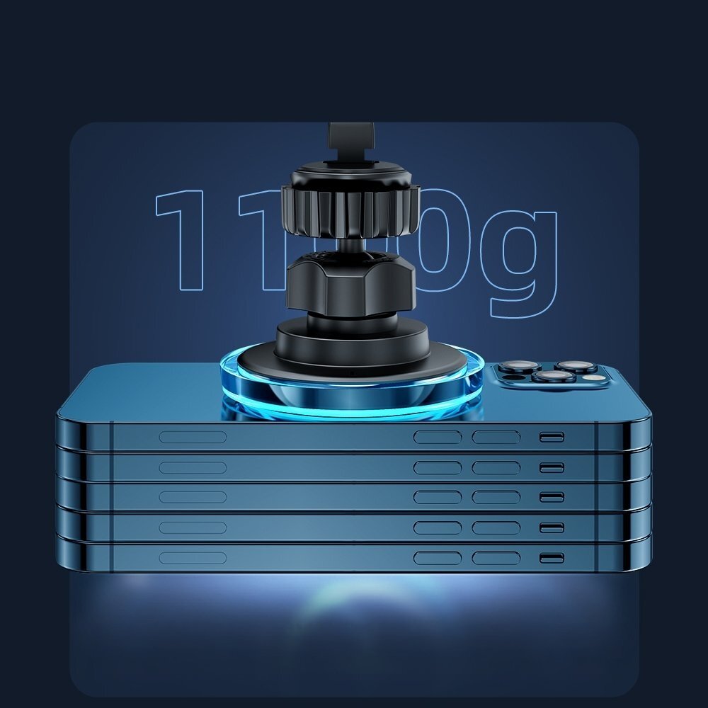 Laikiklis Joyroom Car Holder Qi Wireless Induction Charger 15W (MagSafe) Sidabrinis (JR-ZS291) 13 Laikiklis Joyroom Car Holder Qi Wireless Induction Charger 15W (MagSafe) Sidabrinis (JR-ZS291) 13