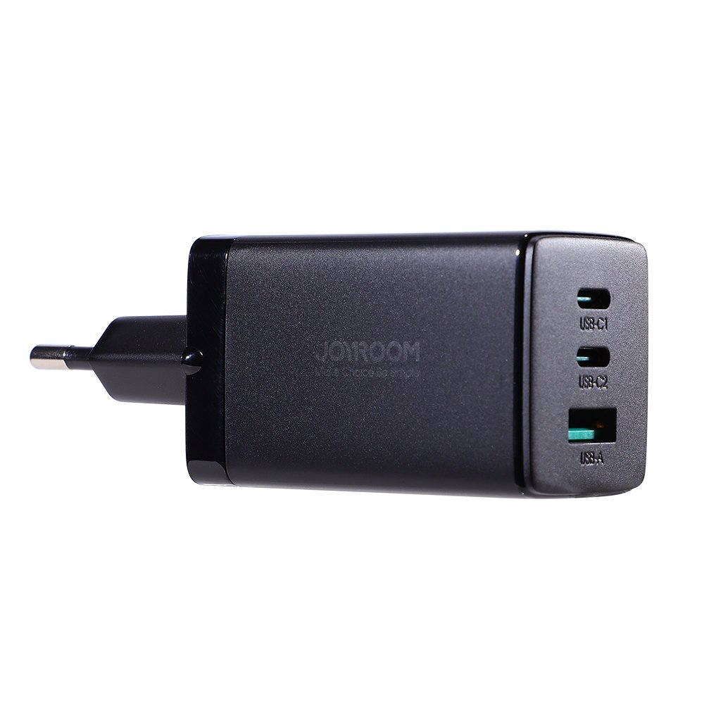 Joyroom fast charger GaN 65W USB, 2x USB C black + USB C cable - USB C 100W 1.2m (TCG01) 6 Joyroom fast charger GaN 65W USB, 2x USB C black + USB C cable - USB C 100W 1.2m (TCG01) 6