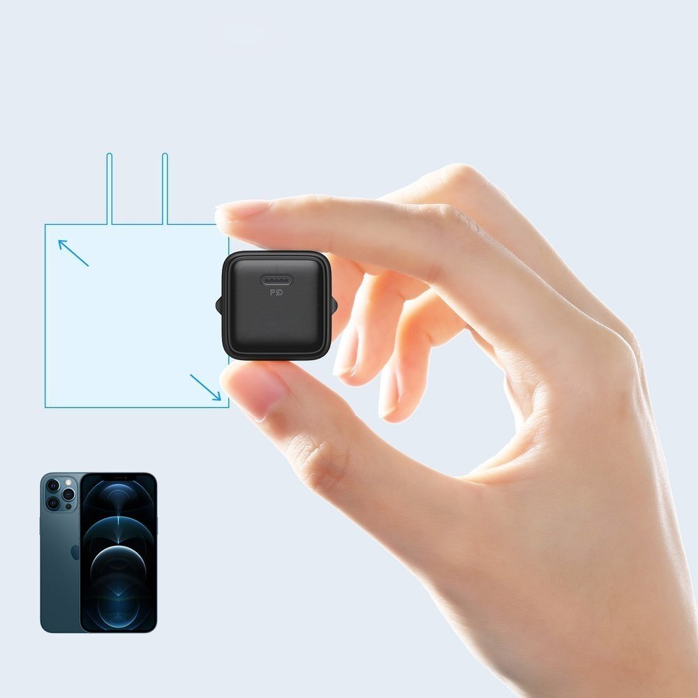 Greitas Buitinis Įkroviklis Joyroom USB Type C 20W Power Delivery Quick Charge 3.0 AFC Juodas (L-P202) 2 Greitas Buitinis Įkroviklis Joyroom USB Type C 20W Power Delivery Quick Charge 3.0 AFC Juodas (L-P202) 2