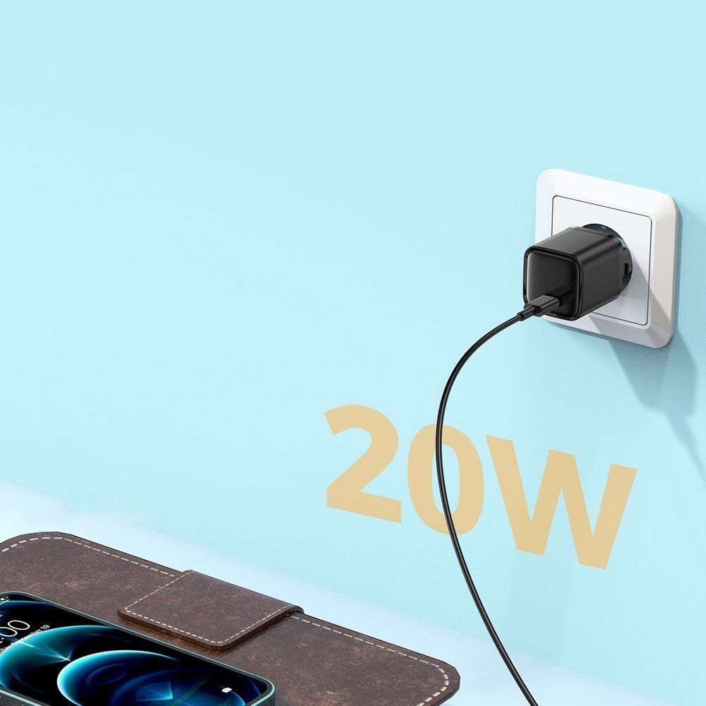 Greitas Buitinis Įkroviklis Joyroom USB Type C 20W Power Delivery Quick Charge 3.0 AFC Juodas (L-P202) 3 Greitas Buitinis Įkroviklis Joyroom USB Type C 20W Power Delivery Quick Charge 3.0 AFC Juodas (L-P202) 3