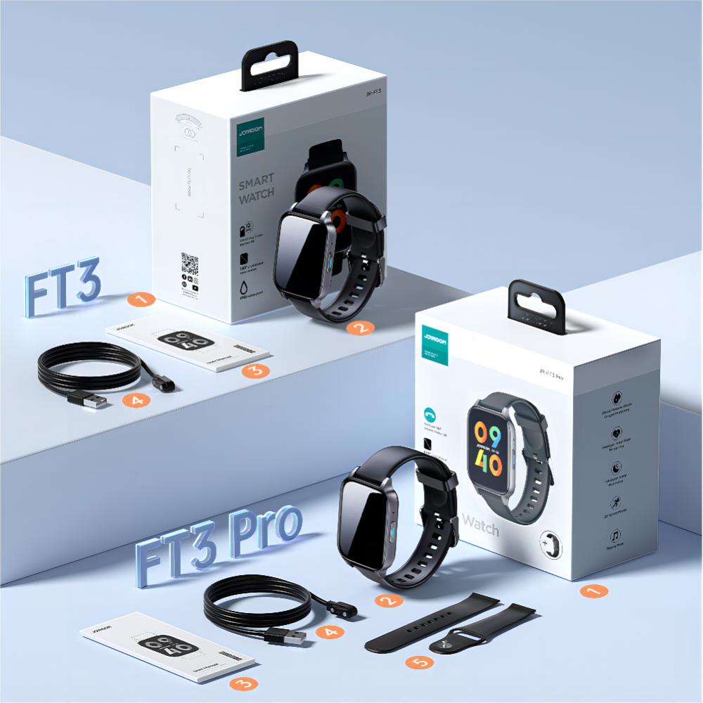 Laikrodis Joyroom Fit-Life Pro smartwatch Tamsiai Pilkas (JR-FT3) 8 Laikrodis Joyroom Fit-Life Pro smartwatch Tamsiai Pilkas (JR-FT3) 8