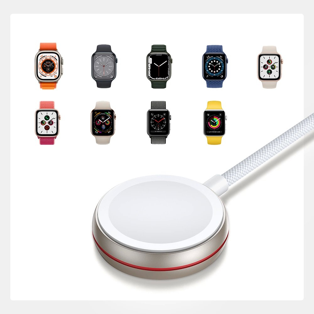 Indukcinis įkroviklis Joyroom S-IW011 skirtas Apple Watch 1.2m – baltas 10 Indukcinis įkroviklis Joyroom S-IW011 skirtas Apple Watch 1.2m – baltas 10