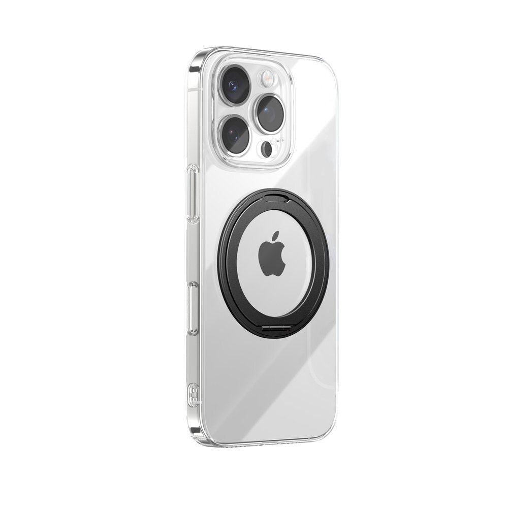 iPhone 16 Pro Max Joyroom JR-16JL6 Ultra-Thin MagSafe dėklas su 360° žiediniu stovu – juodas iPhone 16 Pro Max Joyroom JR-16JL6 Ultra-Thin MagSafe dėklas su 360° žiediniu stovu – juodas