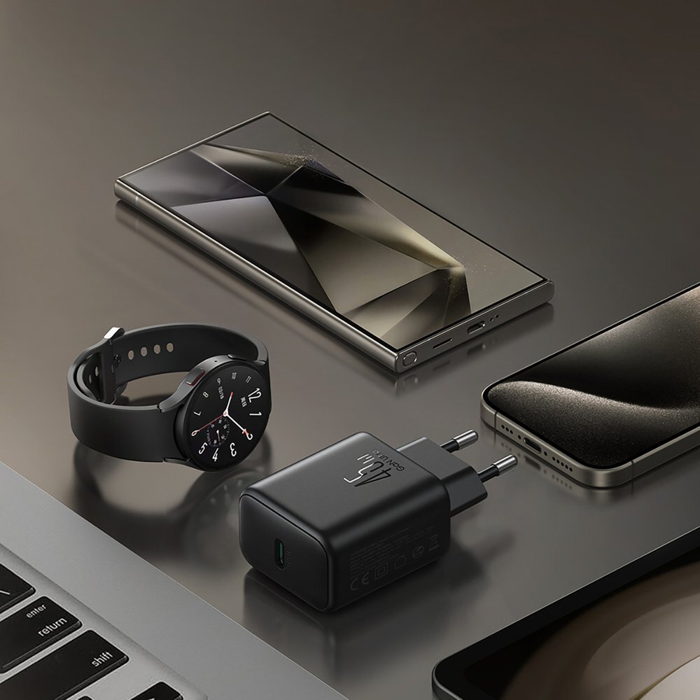 Sieninis įkroviklis Joyroom JR-TCG13 45W GaN skirtas Samsung Ultra – juodas 8