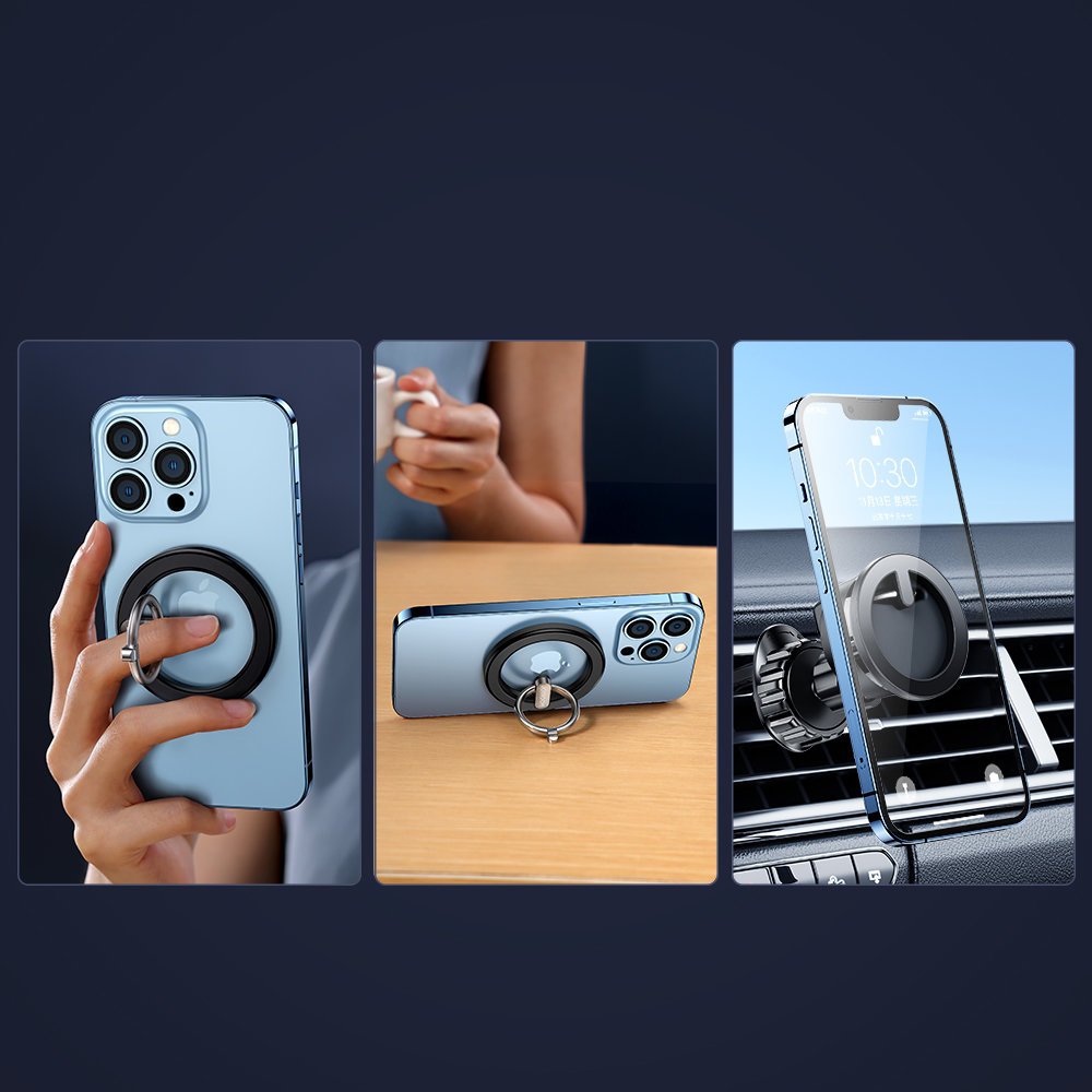 Laikiklis žiedas Joyroom kit multifunctional magnetic car holder Juodas (JR-ZS294) 4 Laikiklis žiedas Joyroom kit multifunctional magnetic car holder Juodas (JR-ZS294) 4