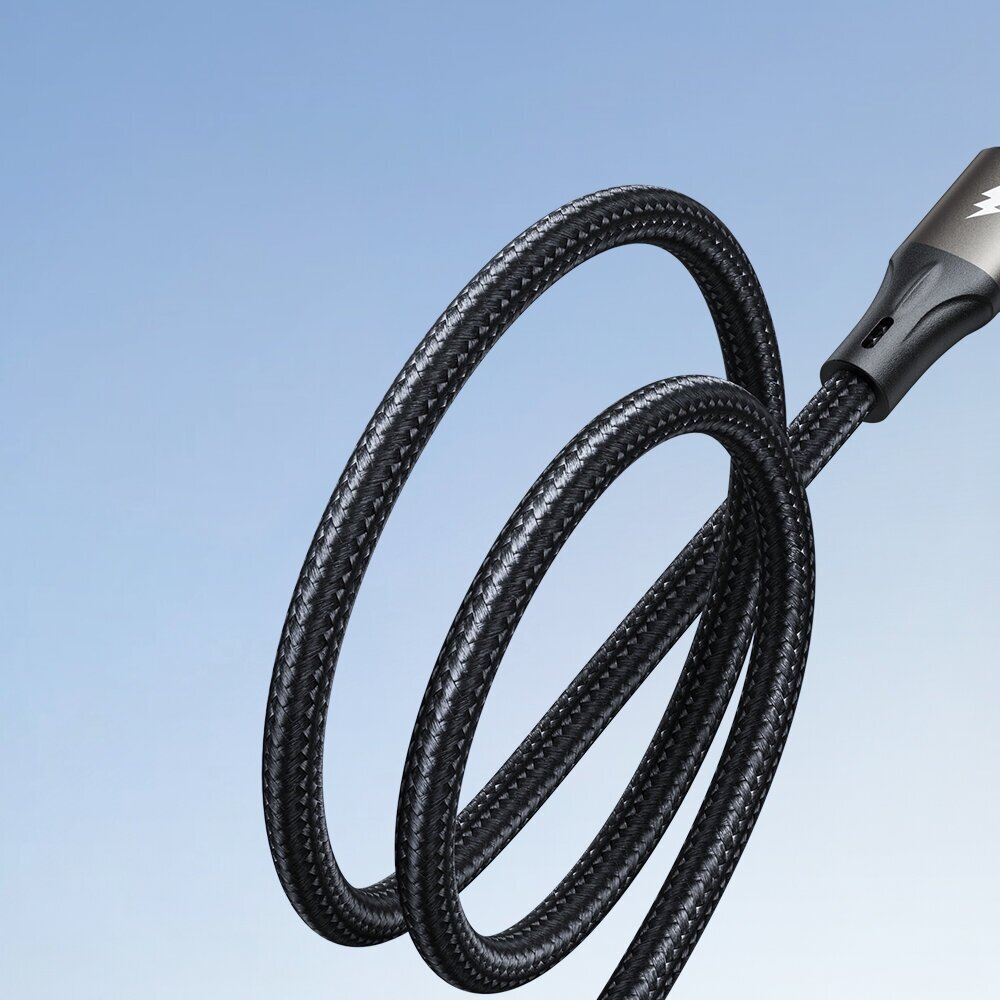 Joyroom Light-Speed Series SA25-AC6 USB-A / USB-C Fast Transfer Cable 100W 1.2m - Black 3 Joyroom Light-Speed Series SA25-AC6 USB-A / USB-C Fast Transfer Cable 100W 1.2m - Black 3