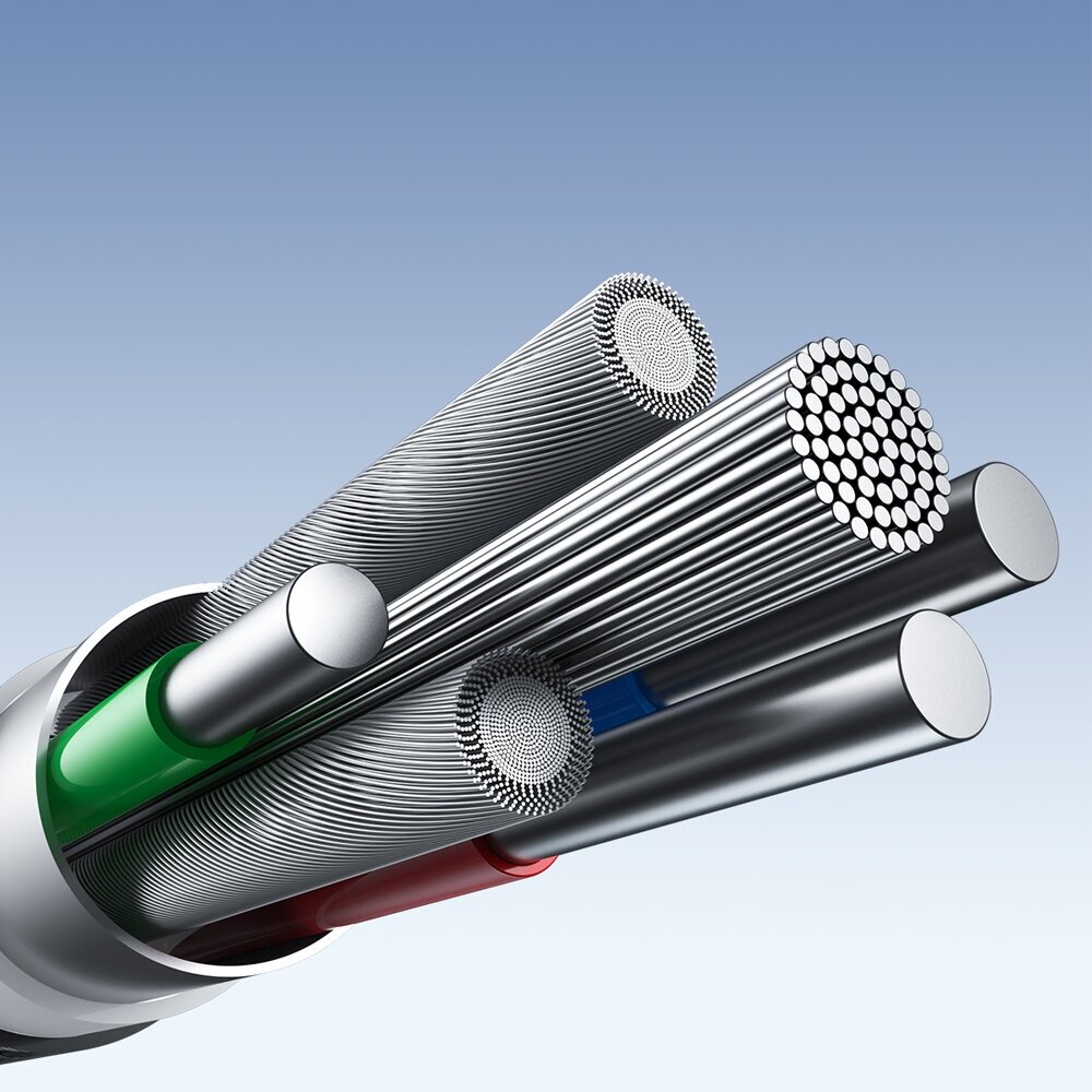 Joyroom Light-Speed ​​Series SA25-AC6 USB-A / USB-C Fast Transfer Cable 100W 1.2m - Black 9